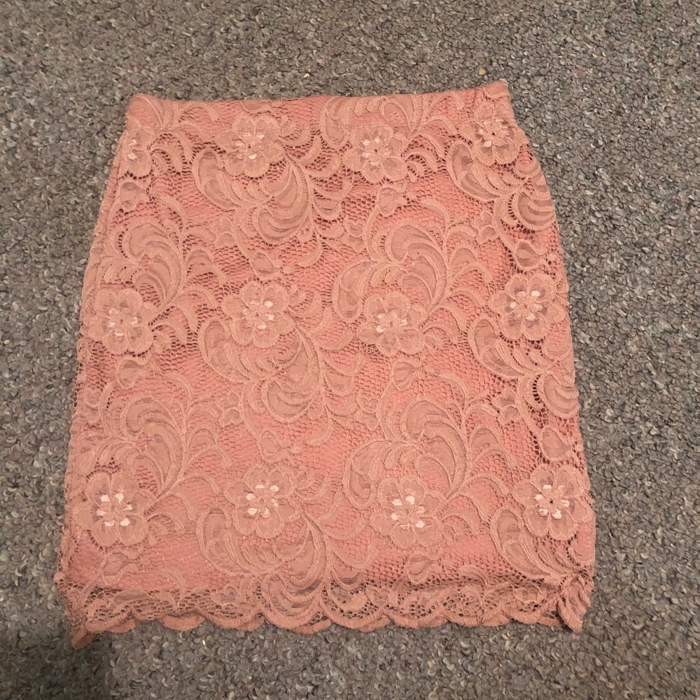 Pink skirt